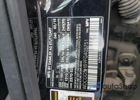 2015 Mercedes-Benz Glk 350 z USA, uszkodzony, nr VIN WDCGG5HB9FG405751